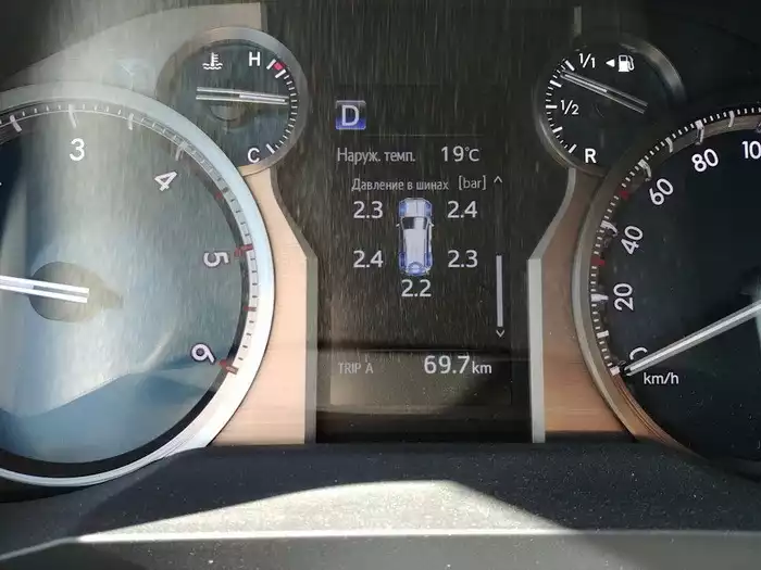 Prado 150 pressure sensor readings