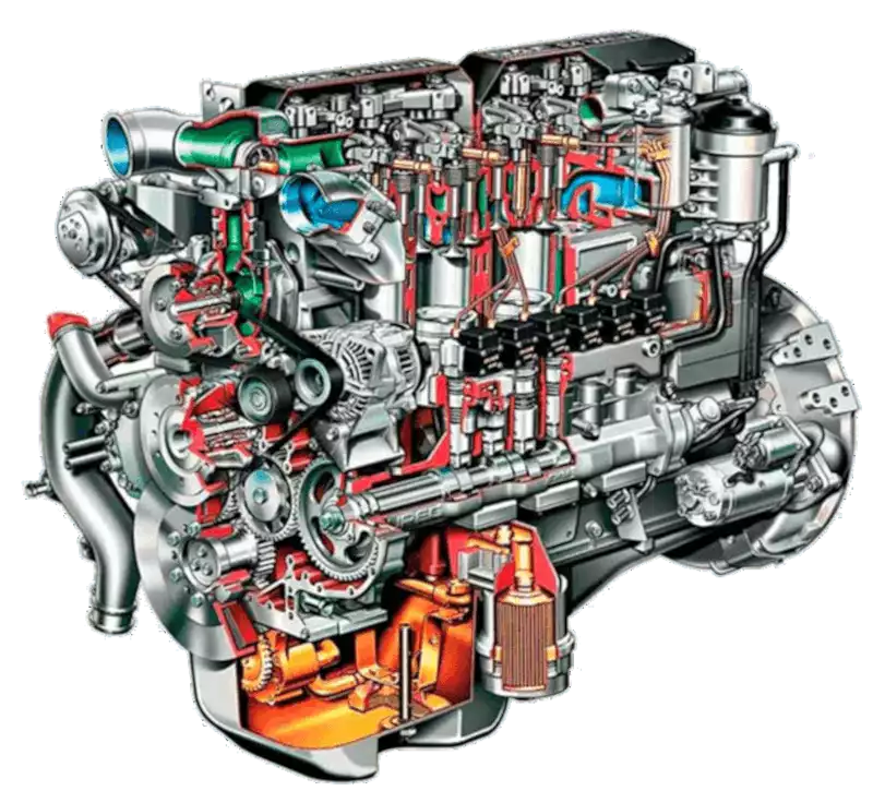 Схема дизельного двигуна