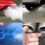 Разные цвета дыма из глушителя